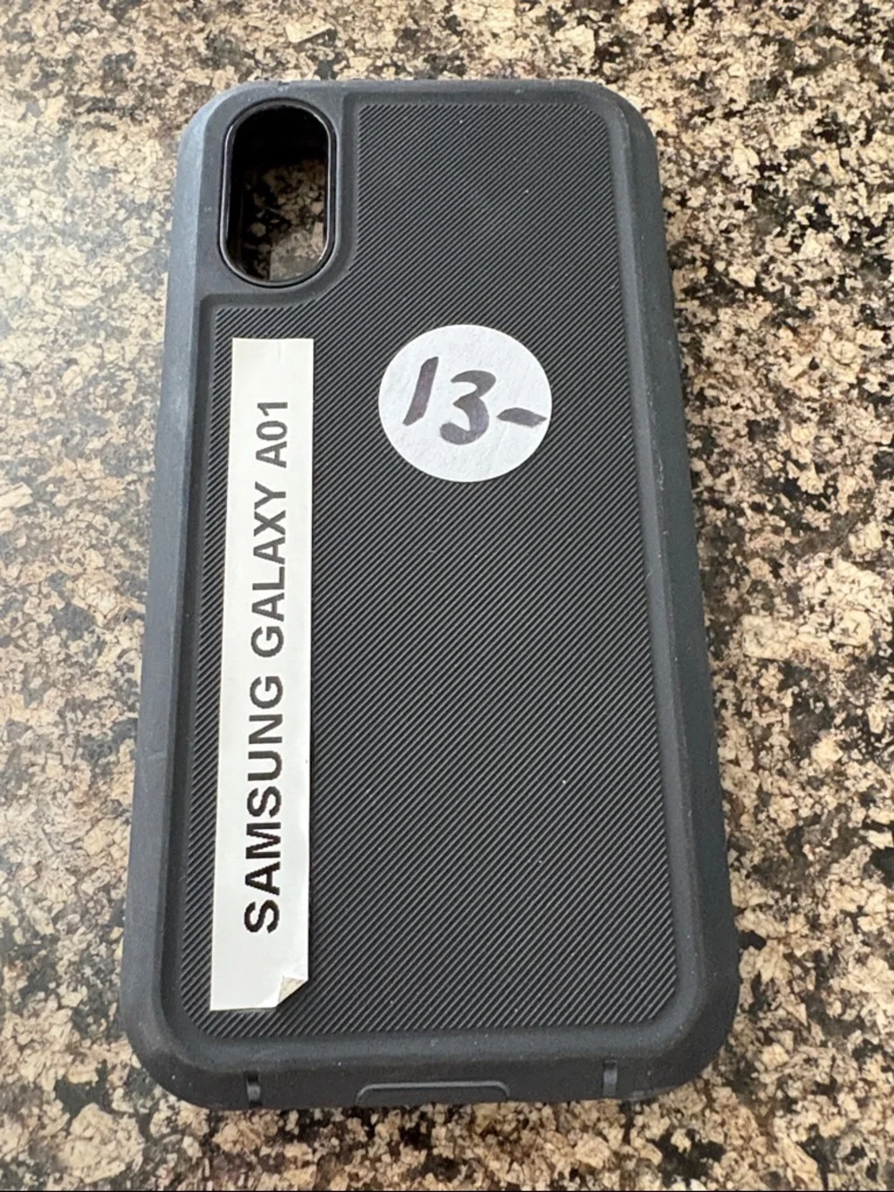 Samsung Black Rugged Textured Case for Galaxy A01
